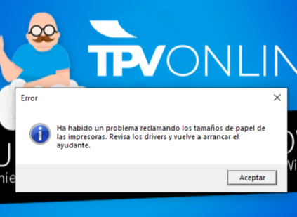 Posible mensaje de error AYUDANTE